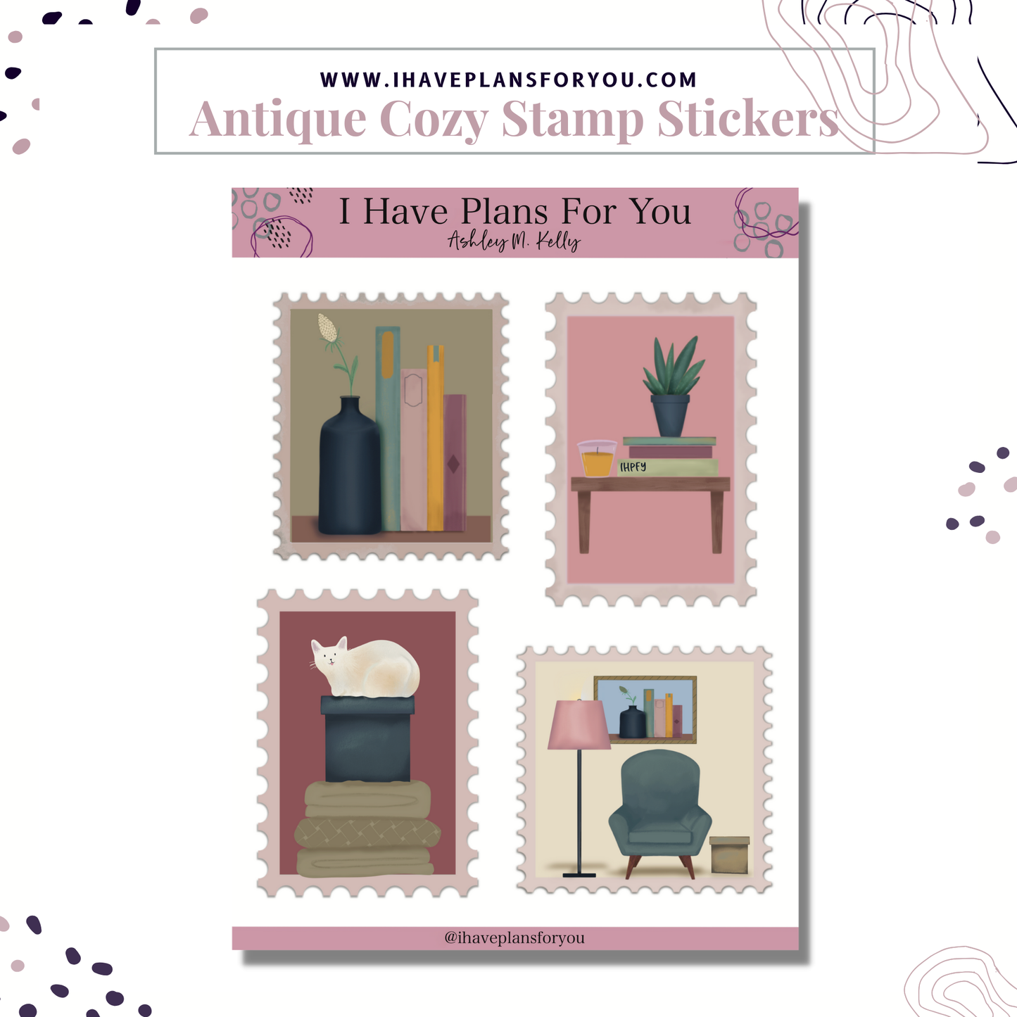 Antique Cozy Corner Deco Sticker Set