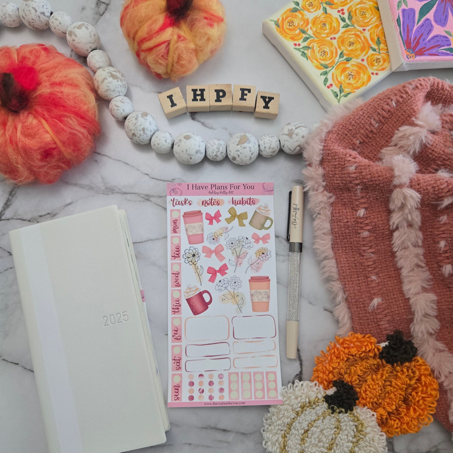 Antique Fall Hobonichi Weeks Stickers