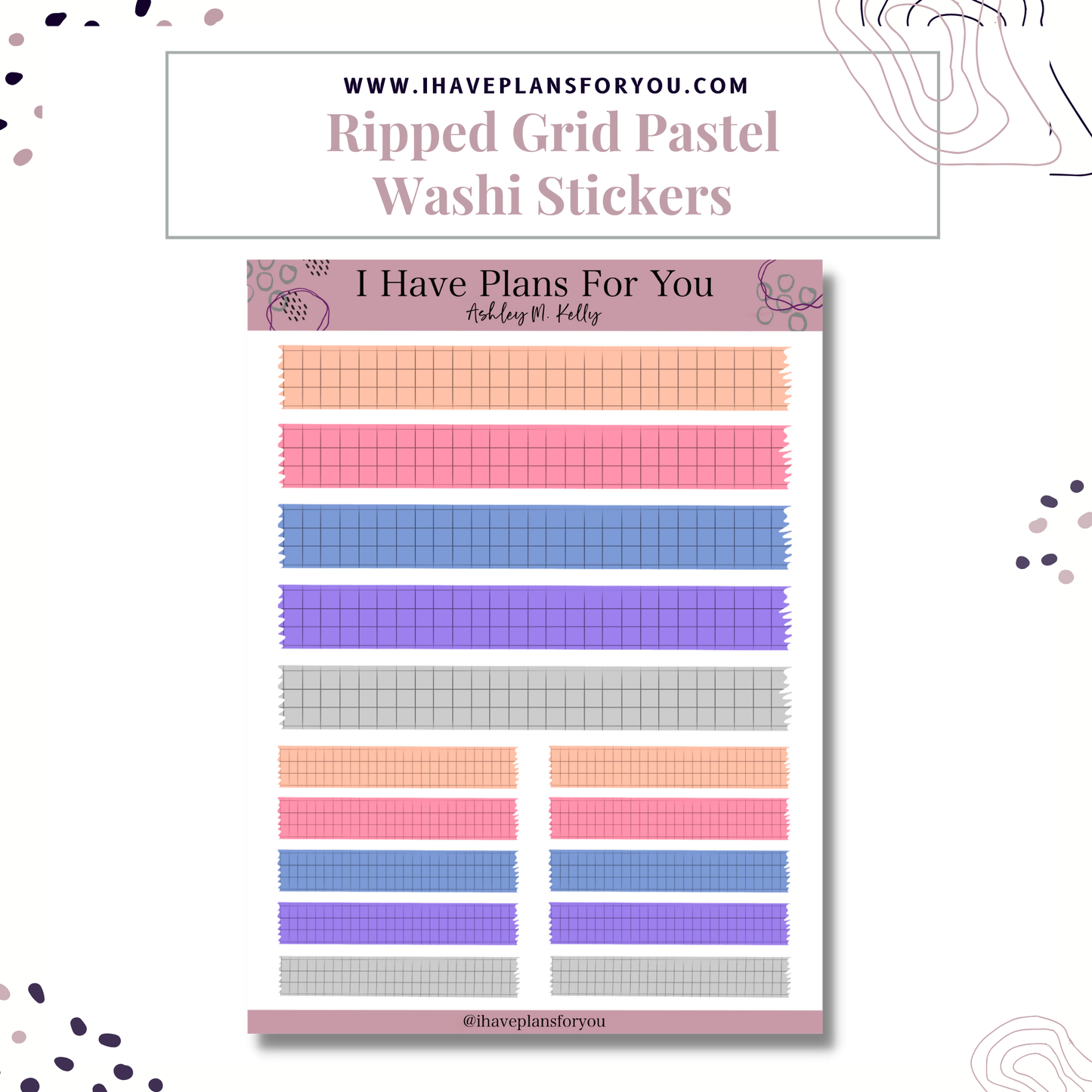 Abstract Moths and Moods Sticker Set