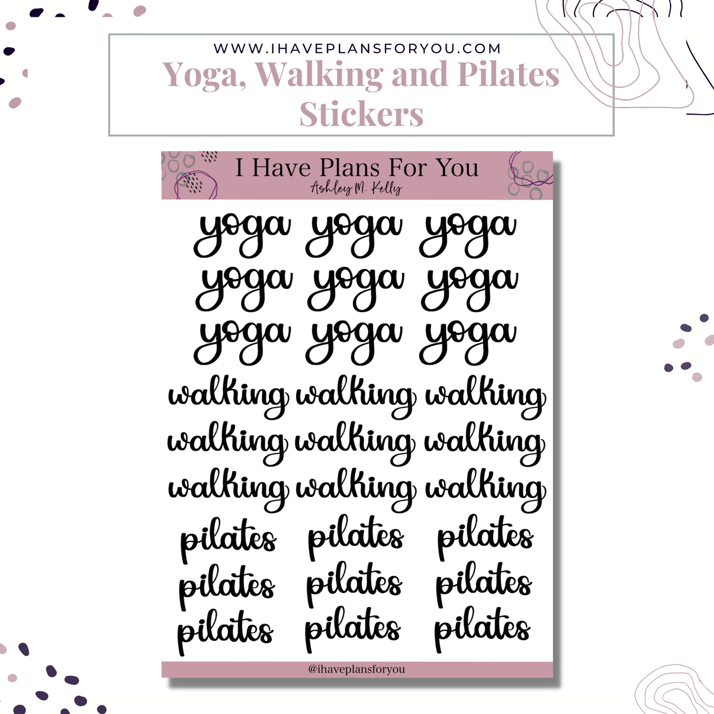 Self Care Sticker Set