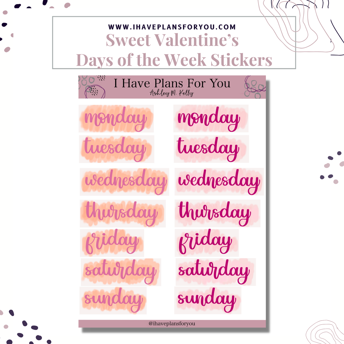 Sweet Valentine Sticker Set