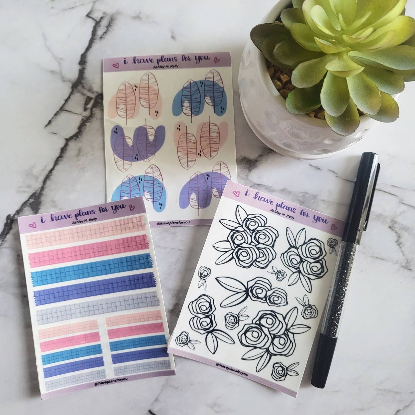 Abstract Moths and Moods Sticker Set
