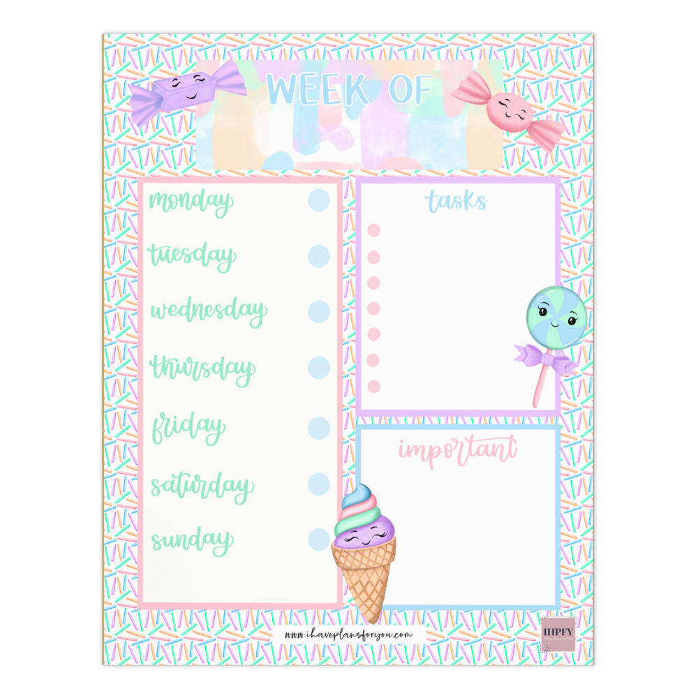 Pretty Yummy Treats Notepad