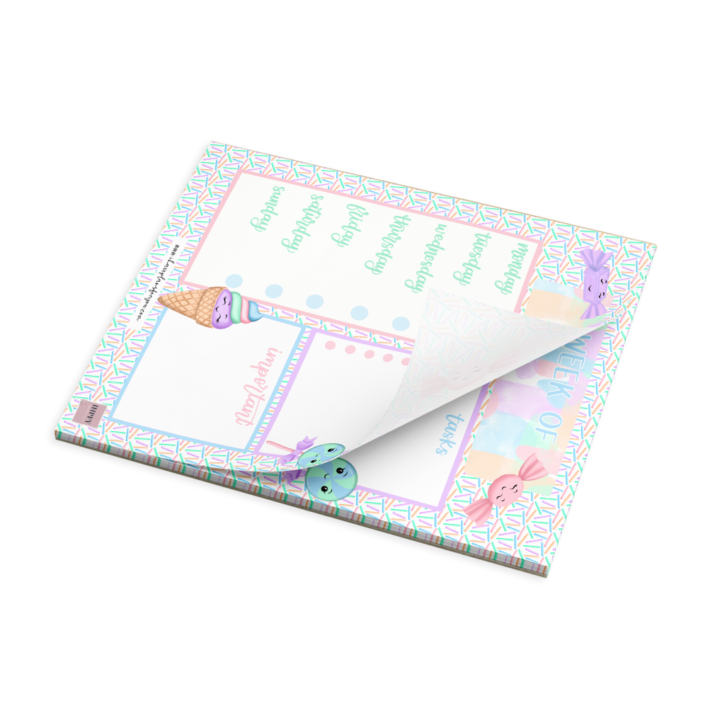 Pretty Yummy Treats Notepad