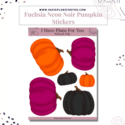 Hand Drawn Pumpkin Stickers for Fall