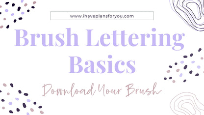 Brush Lettering Basics Course