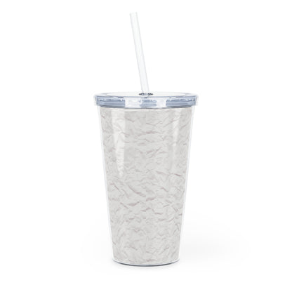 Macaron & Sip Social Plastic Tumbler with Straw