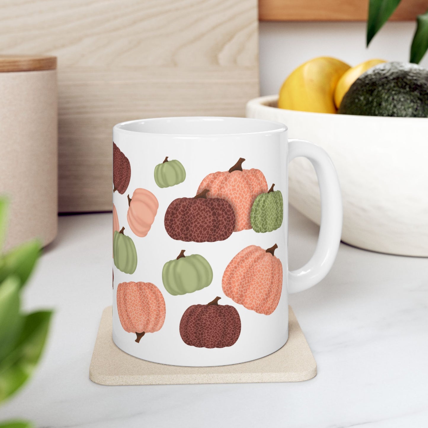 Pumpkin Pattern Ceramic Mug