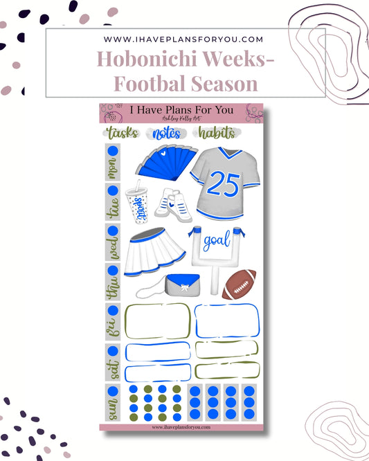 Football Season Hobonichi Weeks Stickers