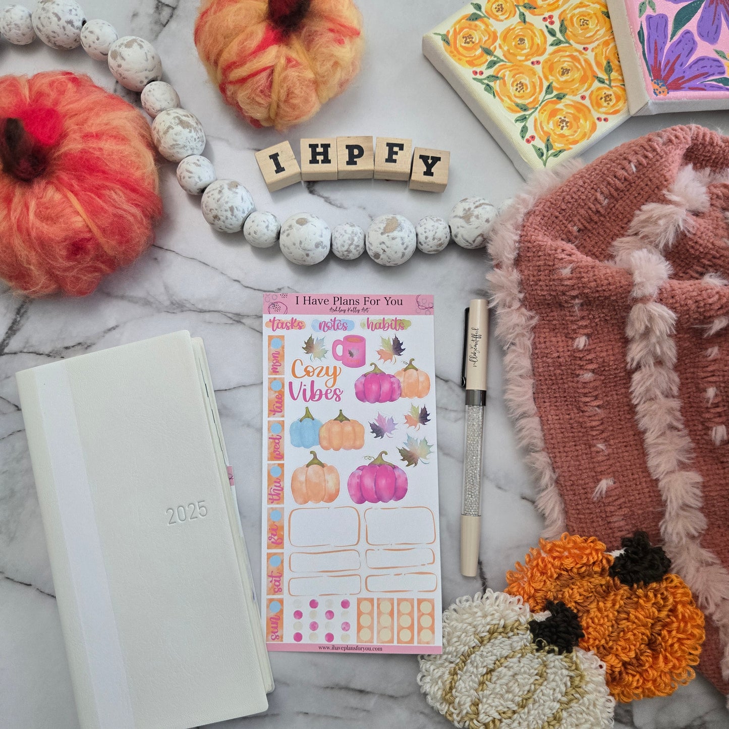 Bright Cozy Fall Hobonichi Weeks Stickers