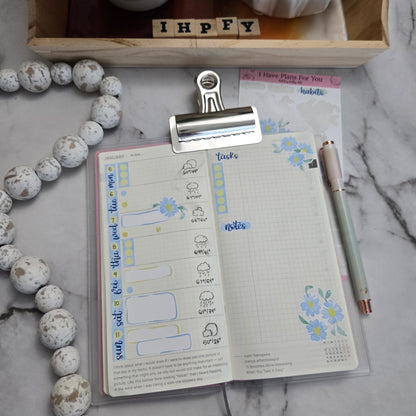 Azure Bloomlight Hobonichi Weeks Stickers