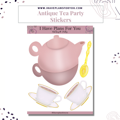 Antique Holiday Alcohol Ink Sticker Set