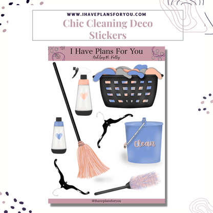 Chic Cleaning Sticker Set