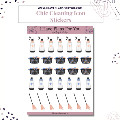 Chic Cleaning Sticker Set