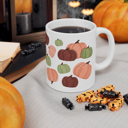 Pumpkin Pattern Ceramic Mug
