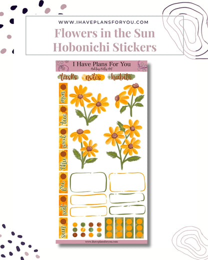 Flowers in the Sun Hobonichi Weeks Stickers