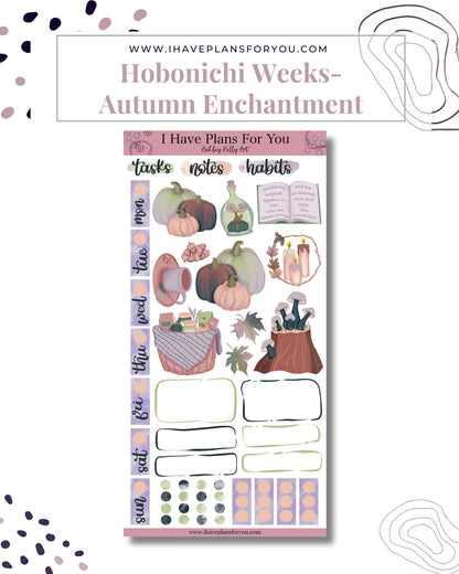 Autumn Enchantment Hobonichi Weeks Stickers