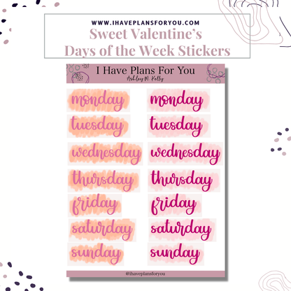 Sweet Valentine Sticker Set