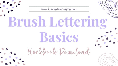 Brush Lettering Basics Course