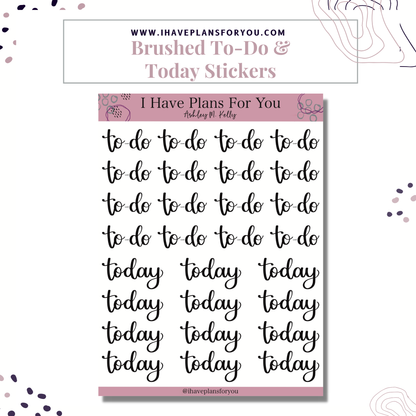 To Do, Today, Priorities, Important and Remember Stickers