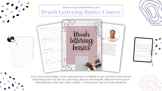 Brush Lettering Basics Course
