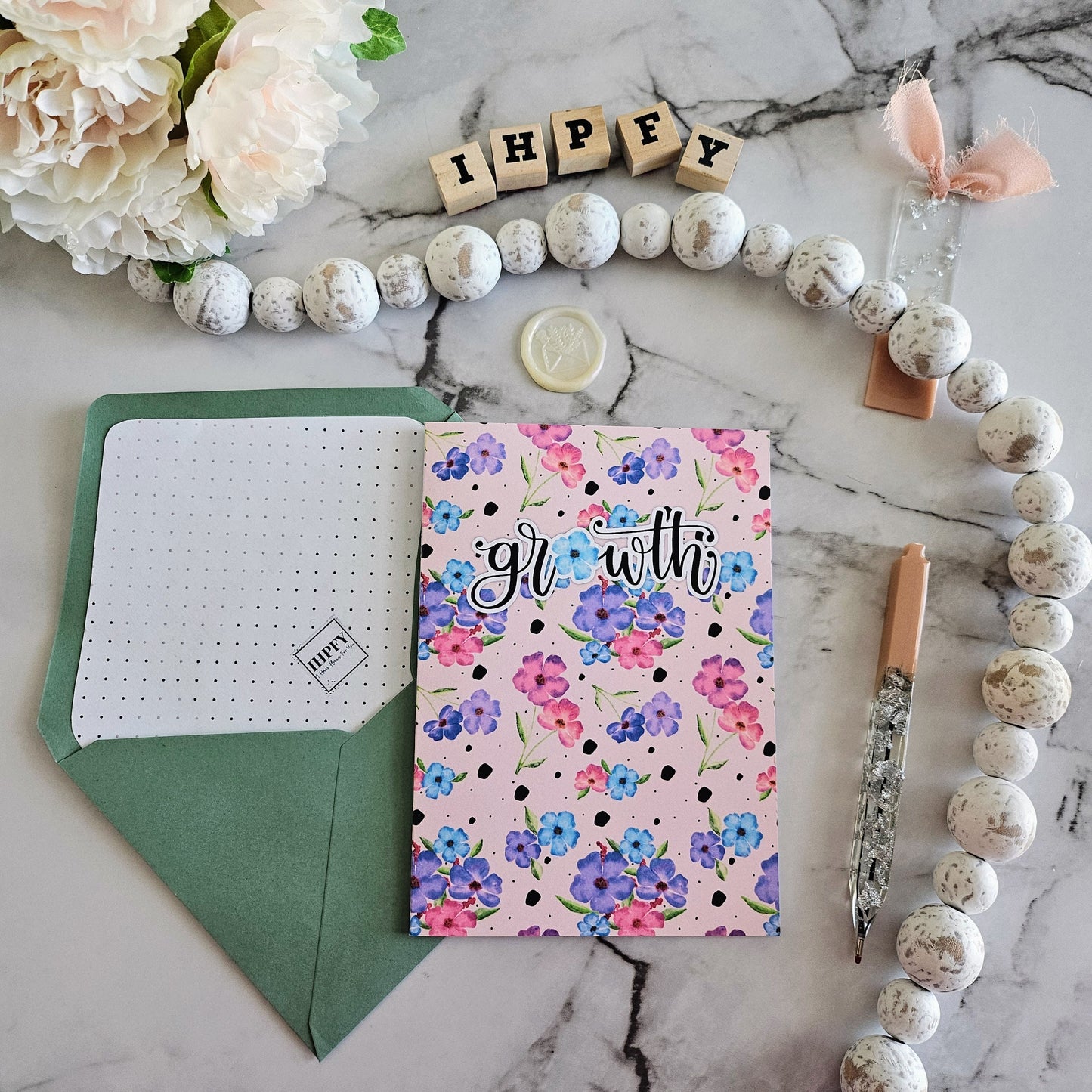 Floral Growth Greeting Card