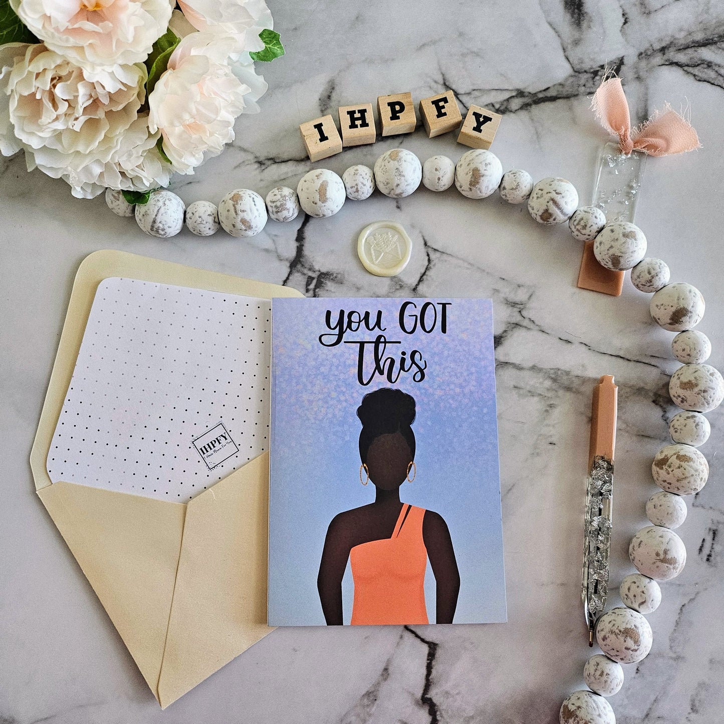 You Got This Confetti Girl Greeting Card