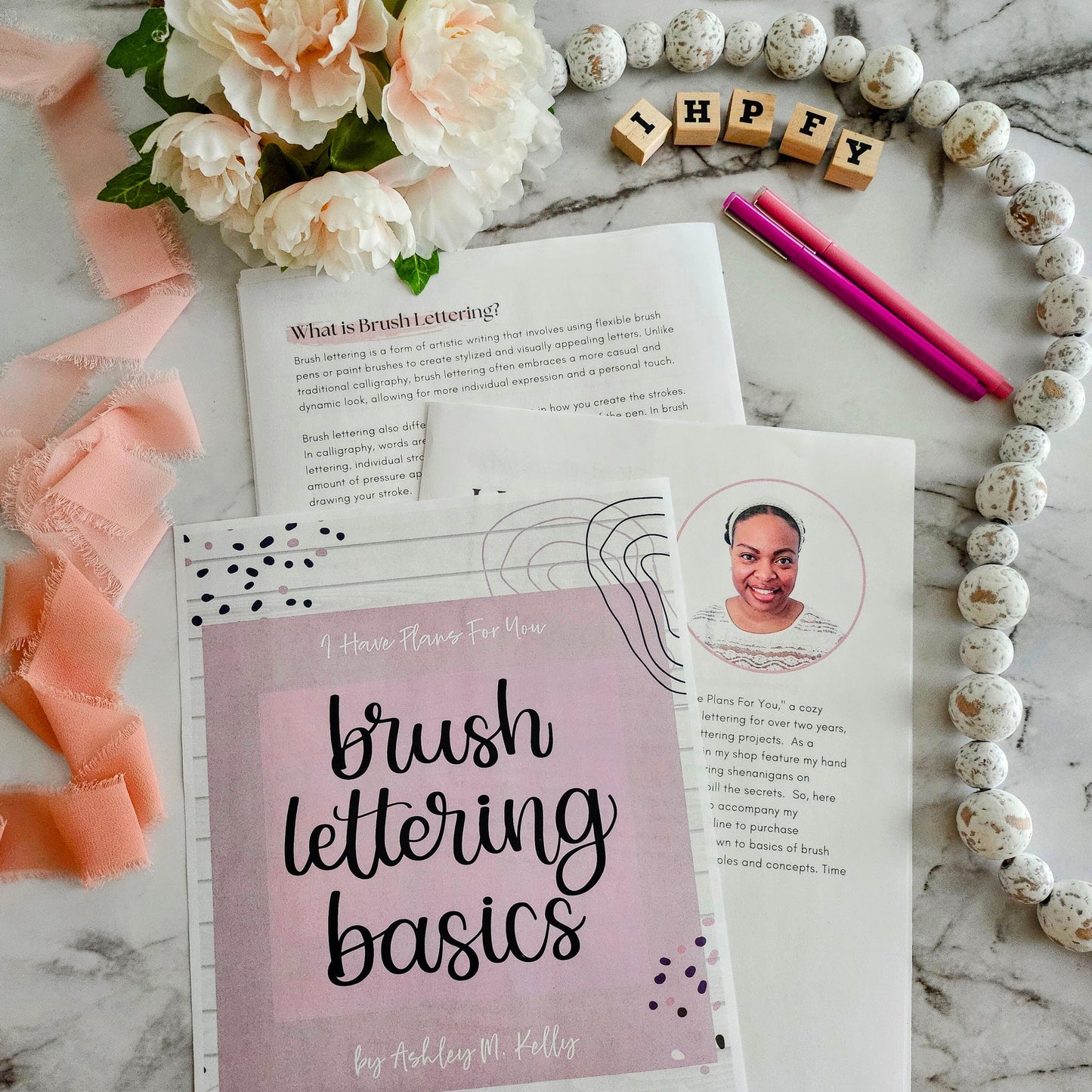 Brush Lettering Basics Workbook Download