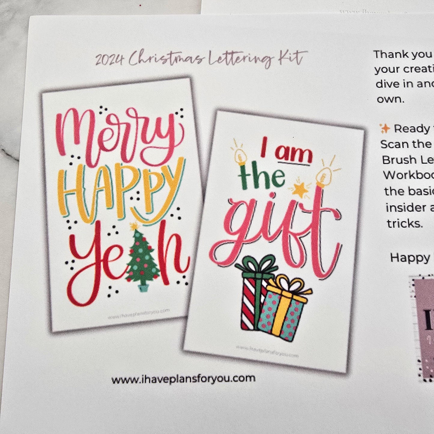 Glimmer and Grin Christmas Lettering Kit