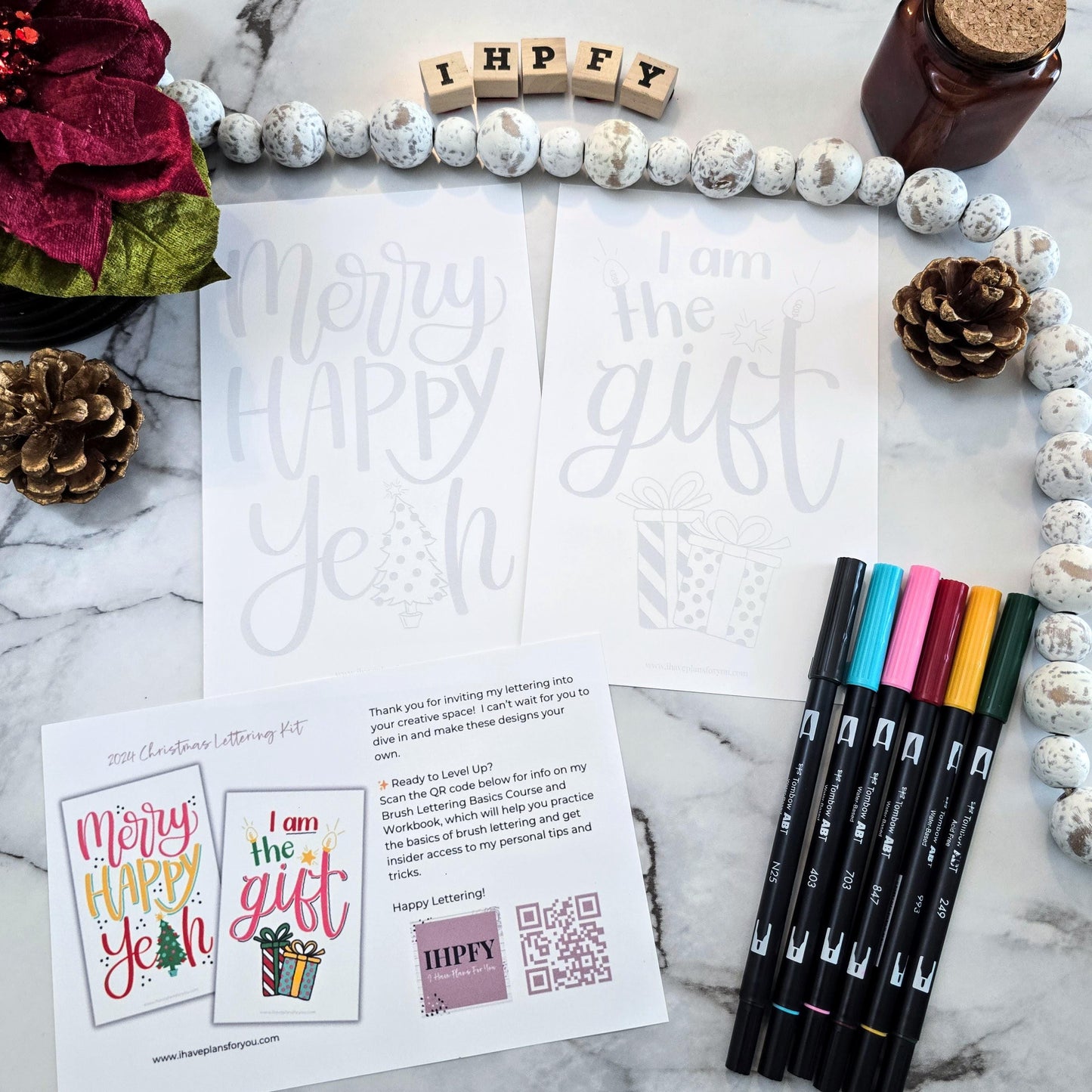 Glimmer and Grin Christmas Lettering Kit