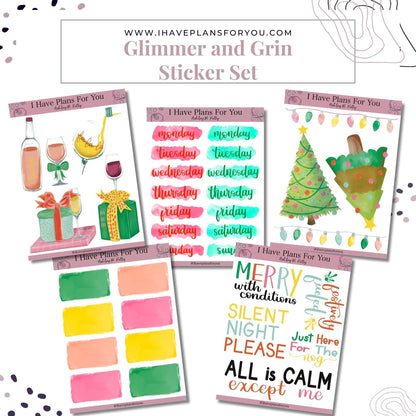 Glimmer and Grin Sticker Set