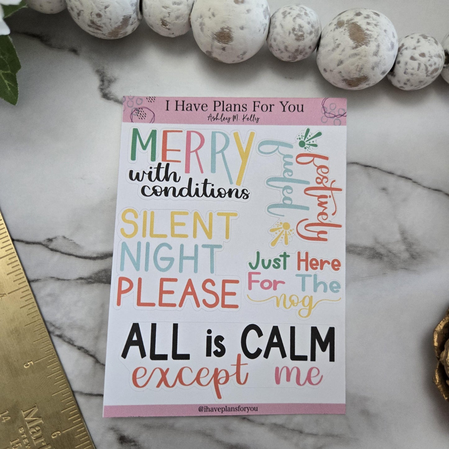 Glimmer and Grin Sticker Set