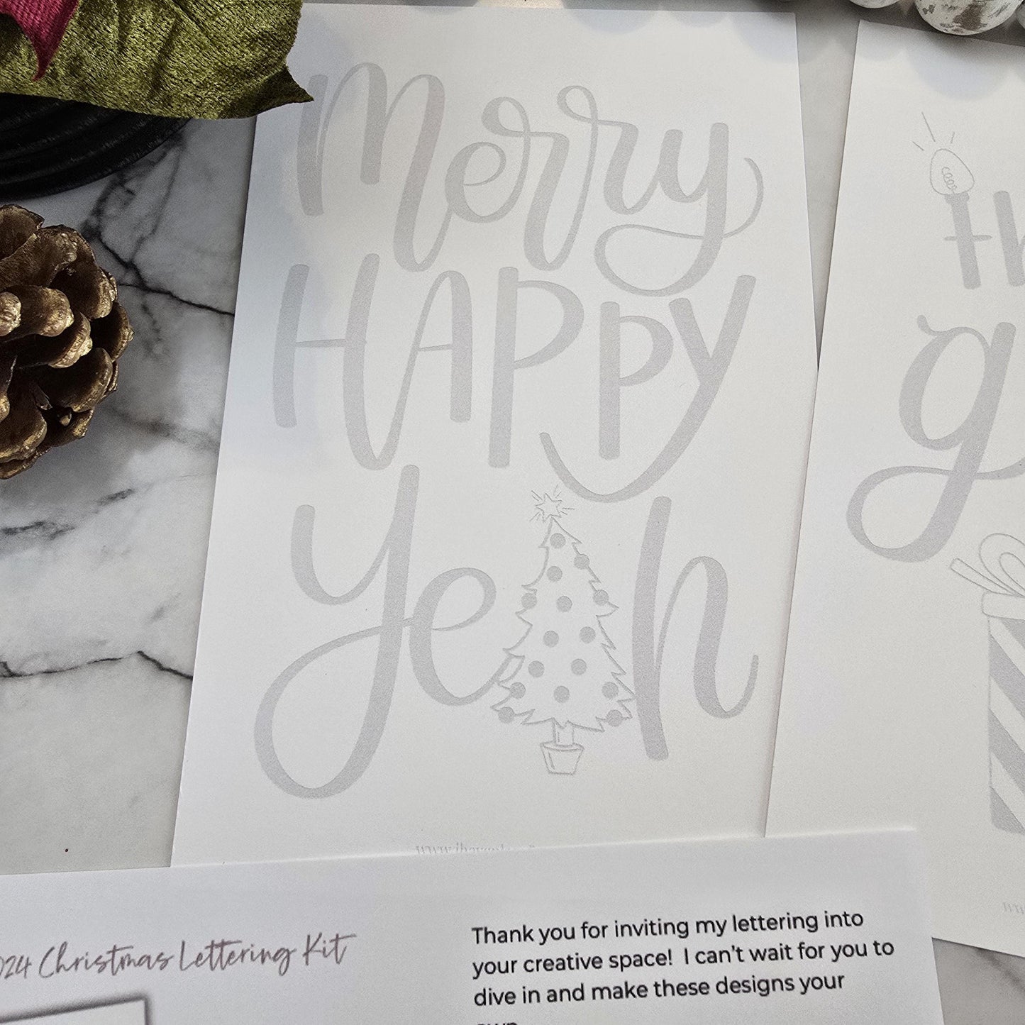 Glimmer and Grin Christmas Lettering Kit