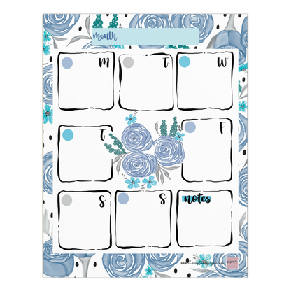 Floral Resilience Weekly Notepad