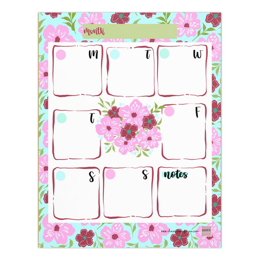 Floral Reverie Weekly Notepad